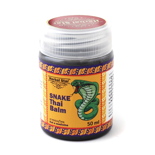 Бальзам тайский Змея (Snake Thai Balm) - разогревающий, обезболивающий / 50 мл, Herbal Star фото 2 Бальзам тайский Змея (Snake Thai Balm) - разогревающий, обезболивающий / 50 мл, Herbal Star фото 2